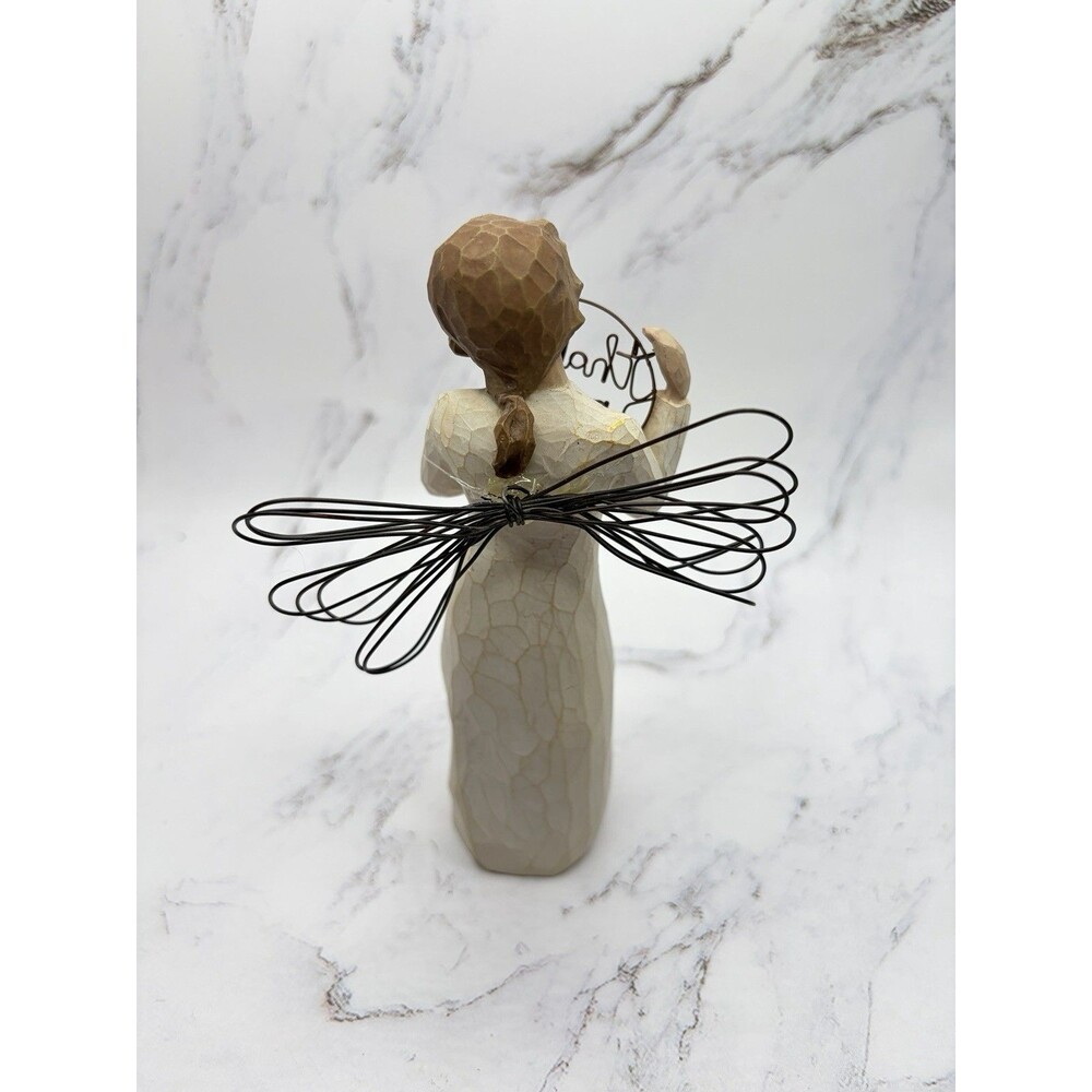 Willow Tree “Just For You” Angel Holding a Wire Thank You Sign (no box, 2005) - Picture 3 of 7